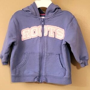 Roots blue/pink zip up hoodie